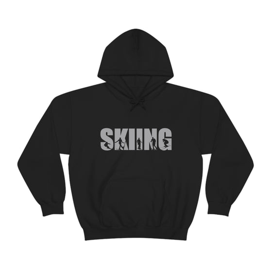 Chill Stitch – Skiing Sport - Unisex Hooded Hoodie Sweatshirt – Embrace Your Vibe