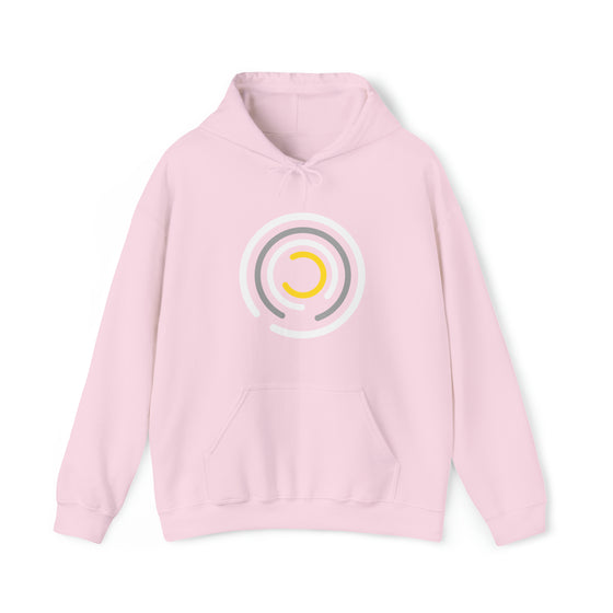 Abstract Shapes V9 Open Circles  | Abstract | Minimalist | Modern  Unisex Hooded Hoodie Sweatshirt | Embrace Your Vibe