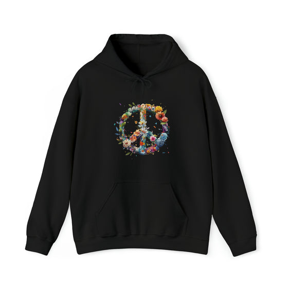 Flower Piece Symbol Sweatshirt | V3 Watercolor | Unisex Hooded Hoodie Sweatshirt