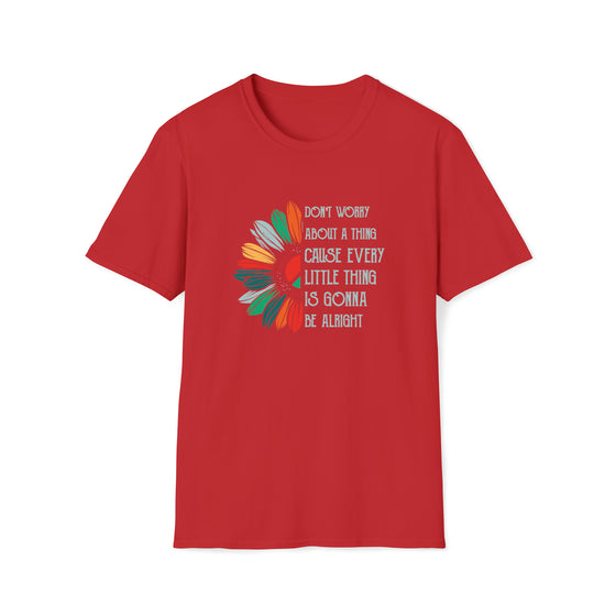 Hippie Shirt | Earth Peace Designs Don’t Worry Alright | Unisex Soft Style T-Shirt