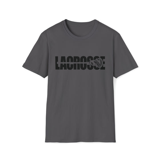 Lacrosse Shirt | Intercrosse Athlete Silhouettes | Unisex Soft Style T-Shirt