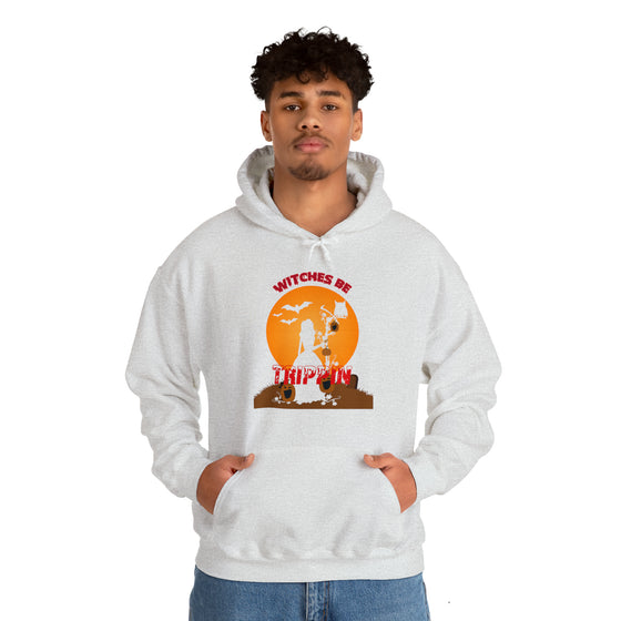 Halloween Sweatshirt | Witches Be Tripping | Unisex Hooded Hoodie Sweatshirt