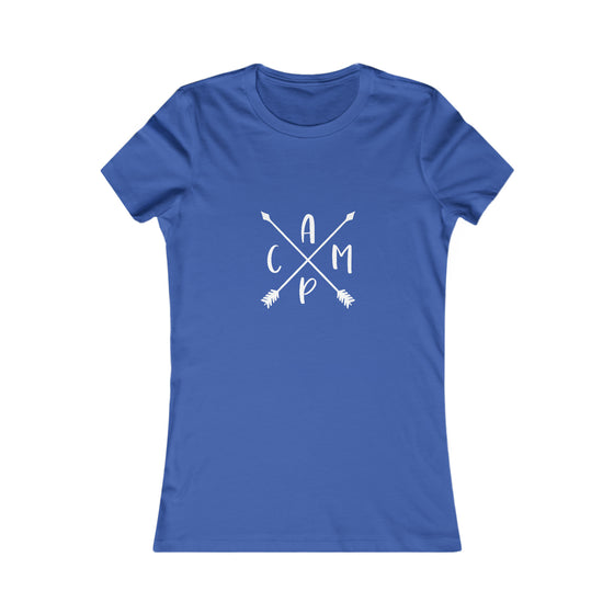 Camp Arrows Logo Camping | Women’s Bella Canvas |  Soft Style Tee T-Shirt | Chill Stitch Clothing