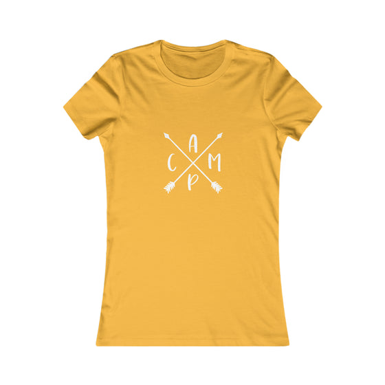 Camp Arrows Logo Camping | Women’s Bella Canvas |  Soft Style Tee T-Shirt | Chill Stitch Clothing