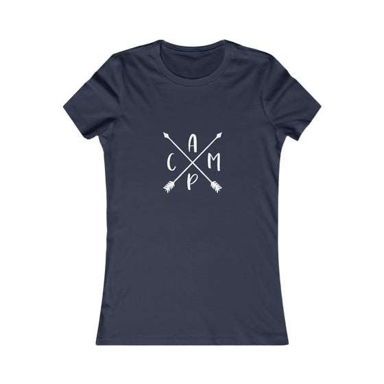 Camp Arrows Logo Camping | Women’s Bella Canvas |  Soft Style Tee T-Shirt | Chill Stitch Clothing