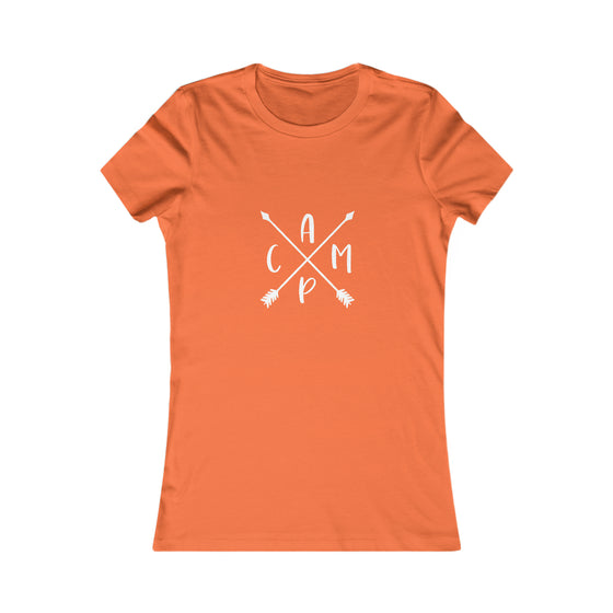 Camp Arrows Logo Camping | Women’s Bella Canvas |  Soft Style Tee T-Shirt | Chill Stitch Clothing