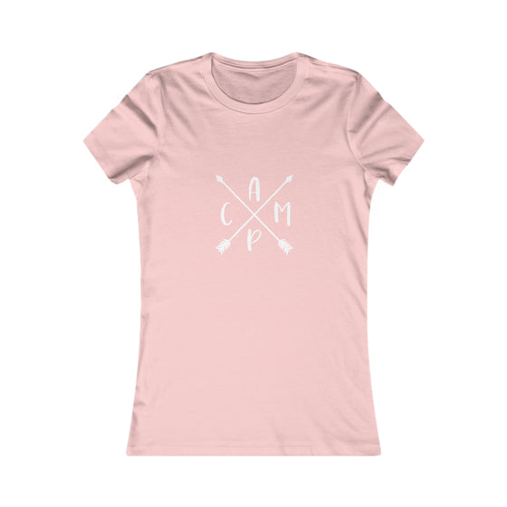 Camp Arrows Logo Camping | Women’s Bella Canvas |  Soft Style Tee T-Shirt | Chill Stitch Clothing