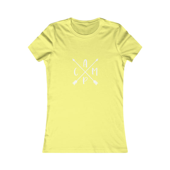 Camp Arrows Logo Camping | Women’s Bella Canvas |  Soft Style Tee T-Shirt | Chill Stitch Clothing