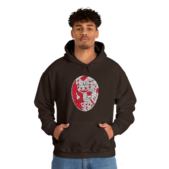 Jason  Friday  Halloween | Unisex Hooded Hoodie Sweatshirt | Embrace Your Vibe | Calligram Word Design