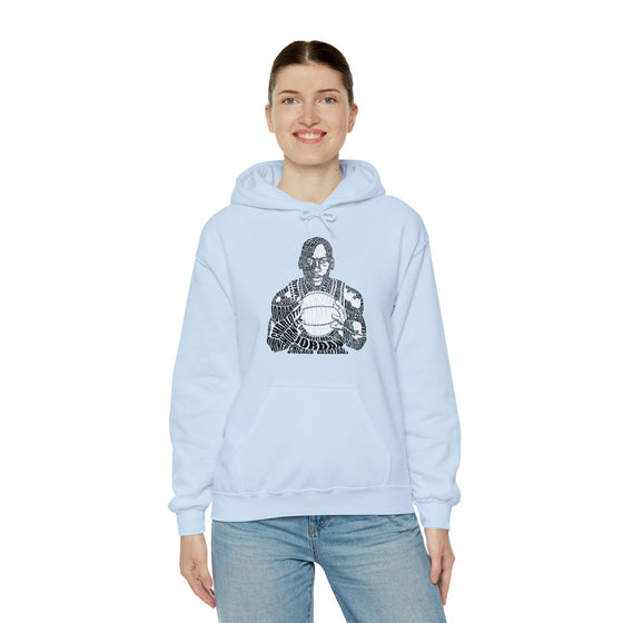 Michael Jordan Basketball | Unisex Hooded Hoodie Sweatshirt  | Calligram Word Design
