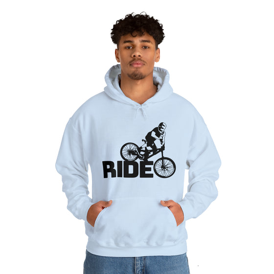 Bike Sweatshirt | MTB Mountain Bike Ride Biking | Unisex Hooded Hoodie Sweatshirt