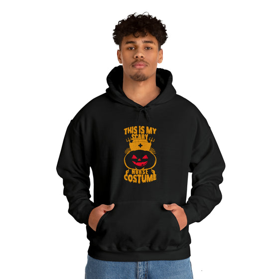 Halloween Sweatshirt | This Is My Scary Nurse Costume | Unisex Hooded Hoodie Sweatshirt