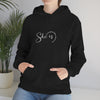 Chill Stitch – She Is Mom - Unisex Hooded Hoodie Sweatshirt – Embrace Your Vibe