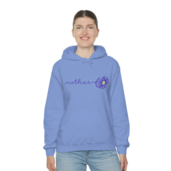 Chill Stitch – Mother Flower Stem - Unisex Hooded Hoodie Sweatshirt – Embrace Your Vibe