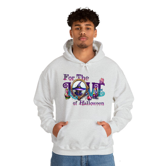 Halloween Sweatshirt |For The Love Of Halloween | Unisex Hooded Hoodie Sweatshirt