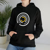 Abstract Shapes V9 Open Circles  | Abstract | Minimalist | Modern  Unisex Hooded Hoodie Sweatshirt | Embrace Your Vibe