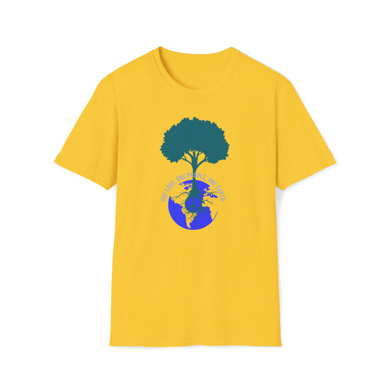 Hippie Shirt | Earth Peace Designs | Unisex Soft Style T-Shirt | World Peace Earth Tree