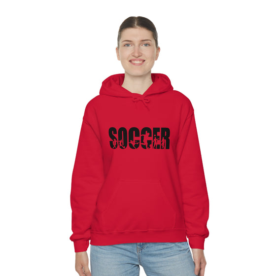 Chill Stitch – Soccer Sport - Unisex Hooded Hoodie Sweatshirt – Embrace Your Vibe