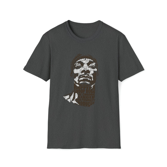 Snoop Dogg Rapper | Unisex Soft Style Tee T-Shirt  | Calligram Word Design
