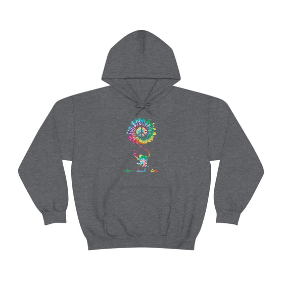 Chill Stitch – Peace Live Frog Tie-Dye - Unisex Hooded Hoodie Sweatshirt – Embrace Your Vibe