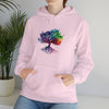 Hippie Sweatshirt | Tree of Life Watercolor Flowing Color V2 | Unisex Hooded Hoodie Sweatshirt