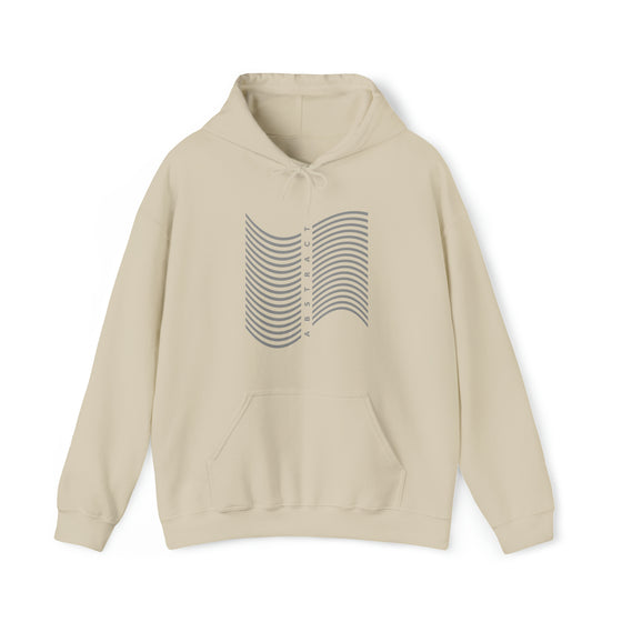 Abstract Shapes V3 Wave Lines | Abstract | Minimalist | Modern  Unisex Hooded Hoodie Sweatshirt | Embrace Your Vibe