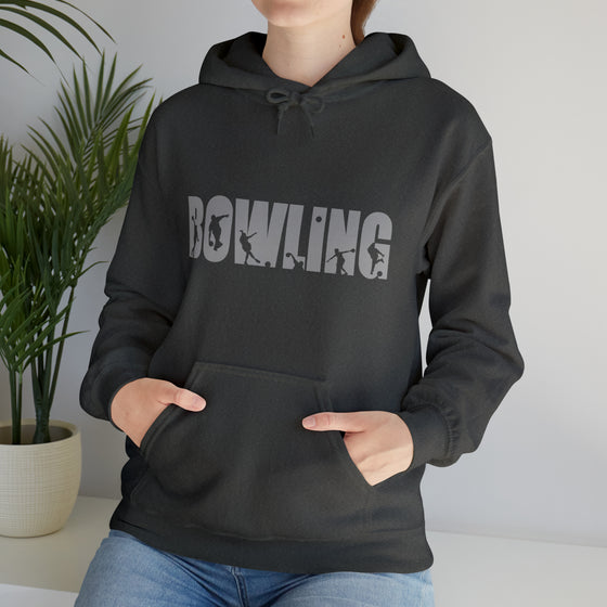 Bowling Silhouette Sport | Unisex Hooded Hoodie Sweatshirt | Embrace Your Vibe