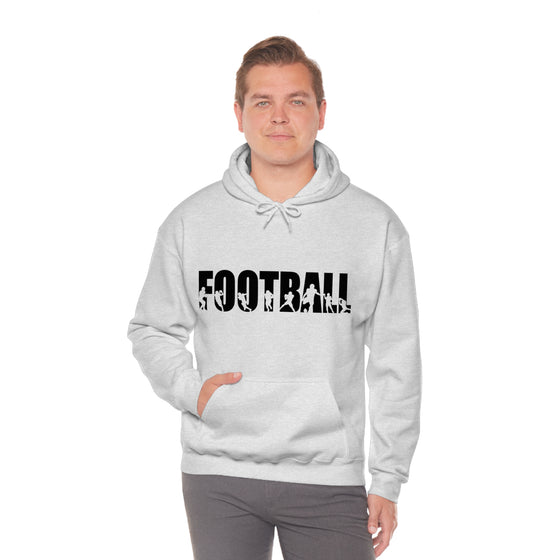 Chill Stitch – Football Sport - Unisex Hooded Hoodie Sweatshirt – Embrace Your Vibe