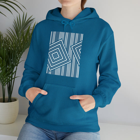 Abstract Shapes V30 BOHO Line Art | Abstract | Minimalist | Modern  Unisex Hooded Hoodie Sweatshirt | Embrace Your Vibe