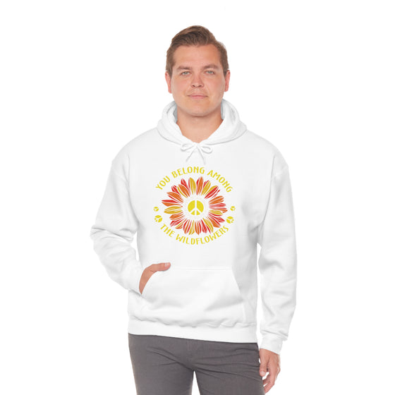 Among Wildflowers | Unisex Hooded Sweatshirt | Embrace Your Vibe