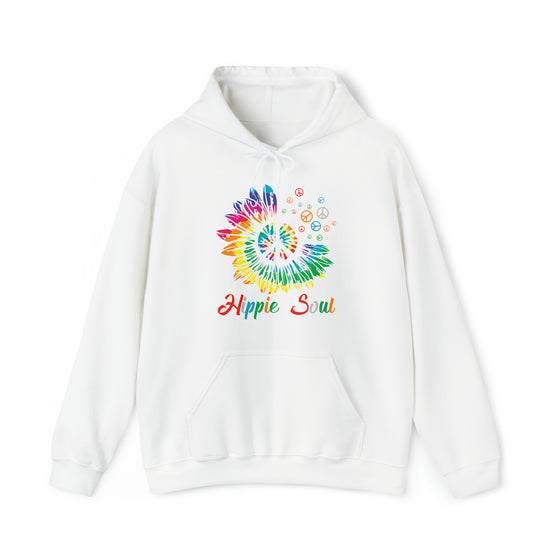 Hippie Sweatshirt | Soul Rainbow Color Wheel Splash | Unisex Hooded Hoodie Sweatshirt