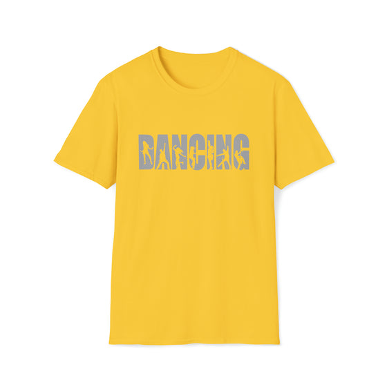 Dancing Cheer Team T-shirt | Sporting Name Athlete Silhouettes | Unisex Soft Style T-Shirt