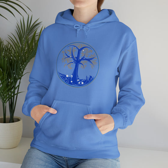 Beach Hoodie | Tree of Life Blues | Unisex Hooded Hoodie Sweatshirt