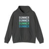 Summer Sweatshirt | Summer Living Summertime | Unisex Hooded Hoodie Sweatshirt