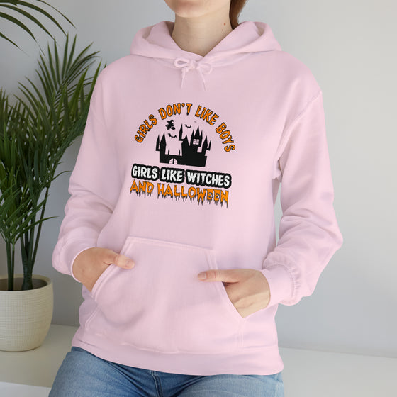 Halloween Sweatshirt |Girls Like Witches | Unisex Hooded Hoodie Sweatshirt