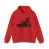 Bike Sweatshirt | MTB Mountain Bike Ride Biking | Unisex Hooded Hoodie Sweatshirt