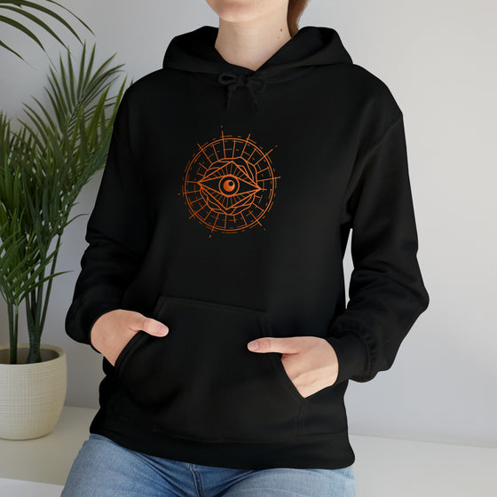 Abstract Shapes V34 All Seeing Eye | Abstract | Minimalist | Modern  Unisex Hooded Hoodie Sweatshirt | Embrace Your Vibe