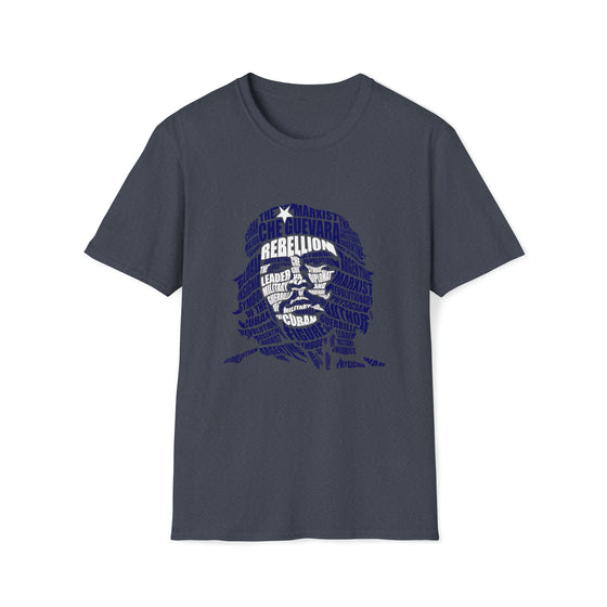 Che Guevara Shirt | Unisex Soft Style Tee T-Shirt | Calligram Word Design