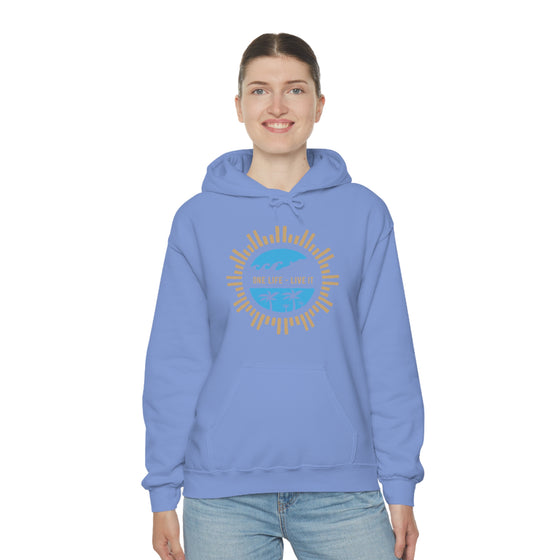 Chill Stitch – One Life Live It Spoke - Unisex Hooded Hoodie Sweatshirt – Embrace Your Vibe