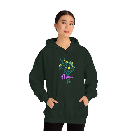 Chill Stitch – Wildflower Bouquet Mama - Unisex Hooded Hoodie Sweatshirt – Embrace Your Vibe