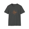 Abstract Mystical Bird Shapes V36  |  Unisex Soft Style Tee T-Shirt |  Embrace Your Vibe