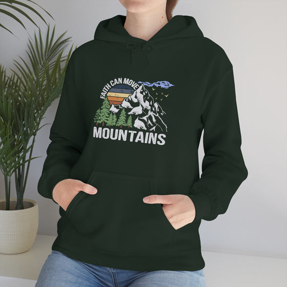 Faith Move Mountains Sweatshirt | Unisex Hooded Hoodie Sweatshirt