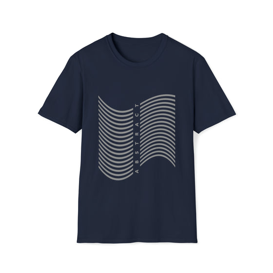 Abstract Wave Lines Shapes V3 | Unisex Soft Style Tee T-Shirt |  Embrace Your Vibe