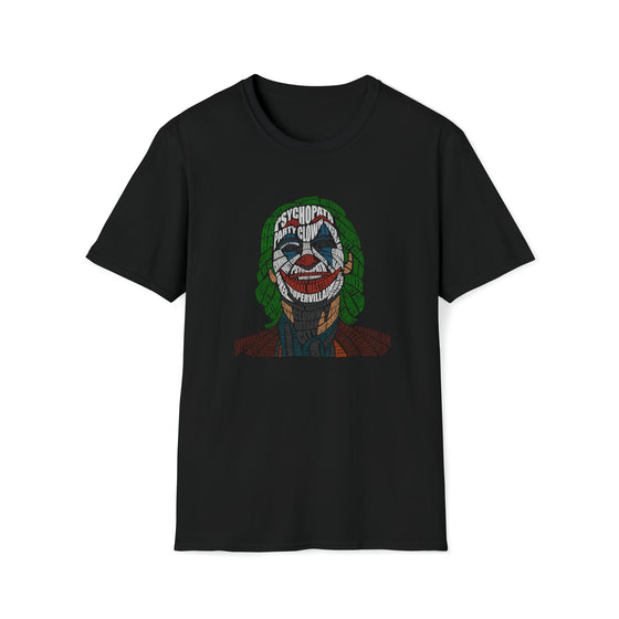 Joker | Unisex Soft Style Tee T-Shirt | Embrace Your Vibe | Calligram Word Design