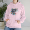 Sweatshirt | Highland Cow Watercolor V3 Western | Unisex Hooded Hoodie Sweatshirt