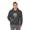 Lake Sweatshirt | Tree of Life Watercolor V4 Color Burst | Unisex Hooded Hoodie Sweatshirt