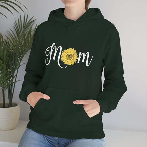 Chill Stitch – Mom Sunflower - Unisex Hooded Hoodie Sweatshirt – Embrace Your Vibe