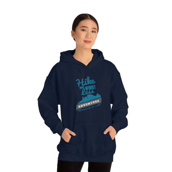 Chill Stitch – Hike More Worry Less - Unisex Hooded Hoodie Sweatshirt – Embrace Your Vibe