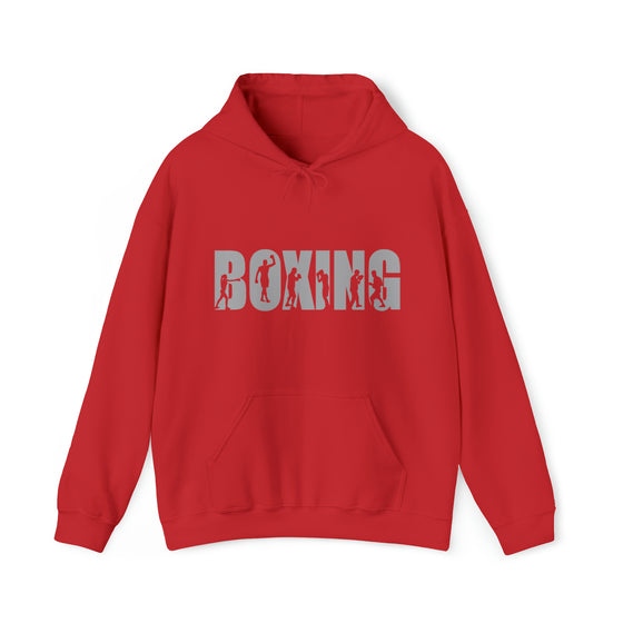 Boxing Silhouette Sport | Unisex Hooded Hoodie Sweatshirt | Embrace Your Vibe