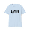 Soccer Shirt | Soccer Athlete Silhouettes | Unisex Soft Style T-Shirt Tee